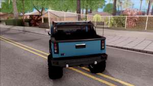 Hummer H2 Sut 4x4 для GTA San Andreas вид сзади