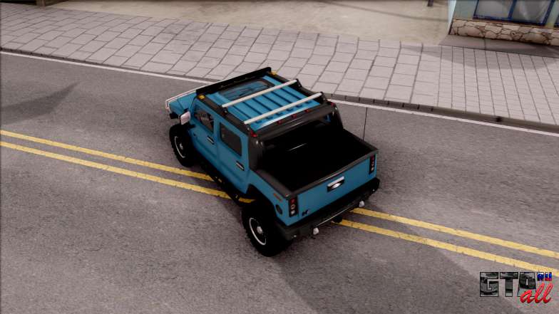 Hummer H2 Sut 4x4 для GTA San Andreas вид сверху