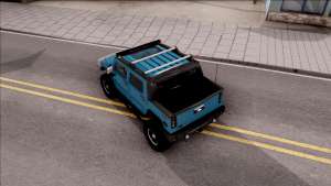 Hummer H2 Sut 4x4 для GTA San Andreas вид сверху