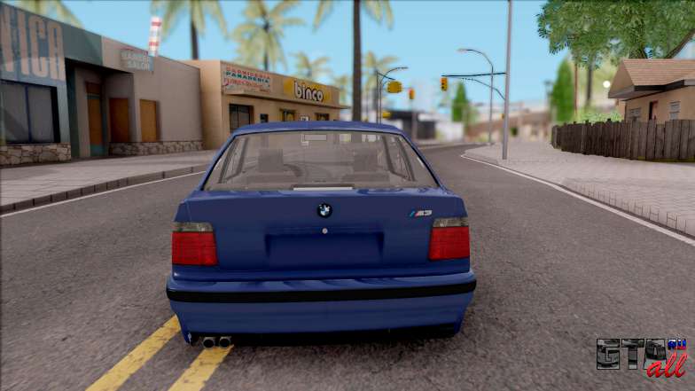 BMW M3 E36 Compact для GTA San Andreas вид сзади