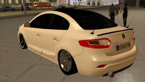 Renault Fluence для GTA San Andreas вид сзади