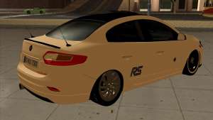 Renault Fluence для GTA San Andreas вид сбоку