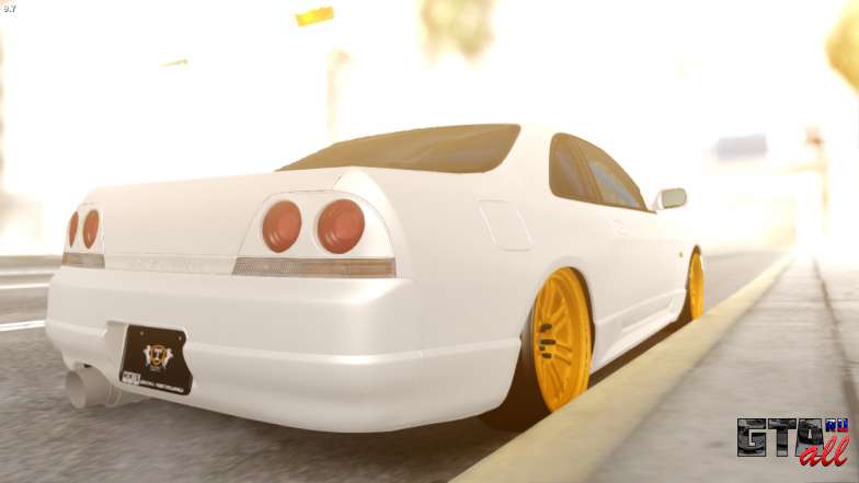 Nissan R33 Drift для GTA San Andreas вид сзади