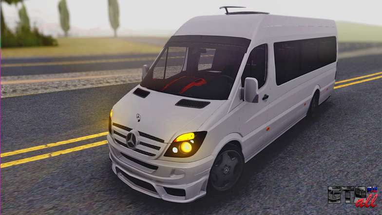 Mercedes-Benz Sprinter v3 для GTA San Andreas вид спереди