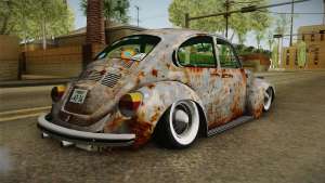 Volkswagen Beetle Rusty для GTA San Andreas вид сзади