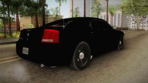 Dodge Charger 2010 Police для GTA San Andreas задняя часть