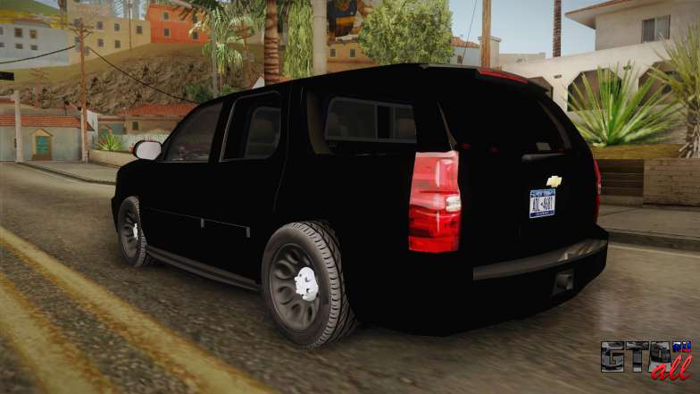 Chevrolet Tahoe 2013 Police для GTA San Andreas задняя часть