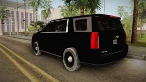 Chevrolet Tahoe 2015 Police для GTA San Andreas вид сзади