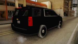 Chevrolet Tahoe 2015 Police для GTA San Andreas задняя часть