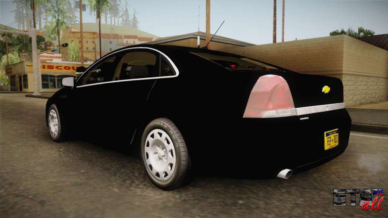 Chevrolet Caprice Police для GTA San Andreas задняя часть