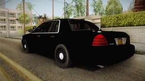 Ford Crown Victoria Police для GTA San Andreas вид сзади