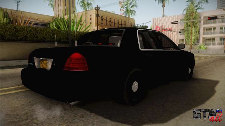 Ford Crown Victoria Police для GTA San Andreas задняя часть