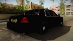 Ford Crown Victoria Police для GTA San Andreas задняя часть