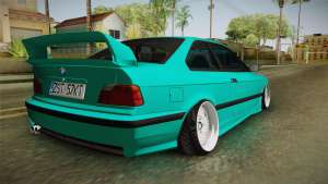 BMW E36 Stance для GTA San Andreas вид сзади