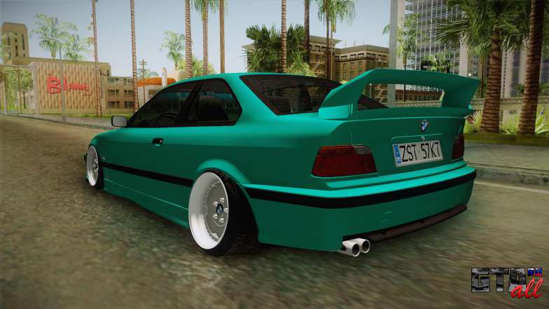 BMW E36 Stance для GTA San Andreas задняя часть