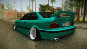 BMW E36 Stance для GTA San Andreas задняя часть