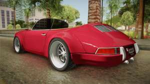 Porsche 911 RWB Speedster 1984 для GTA San Andreas вид сзади