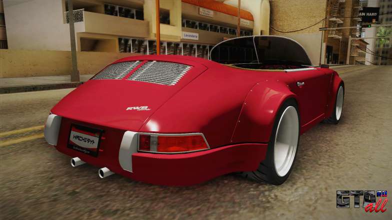 Porsche 911 RWB Speedster 1984 для GTA San Andreas задняя часть