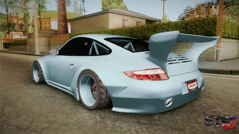 Porsche 997 Old &amp; New 2008 для GTA San Andreas вид сзади