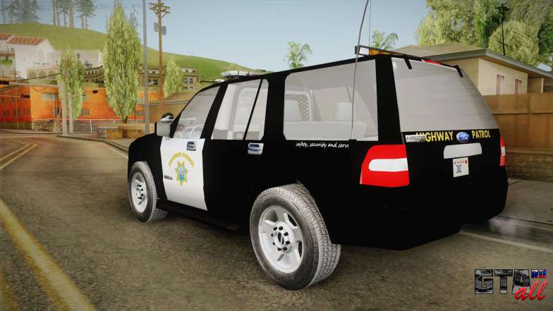 Ford Expedition CHP для GTA San Andreas вид сзади