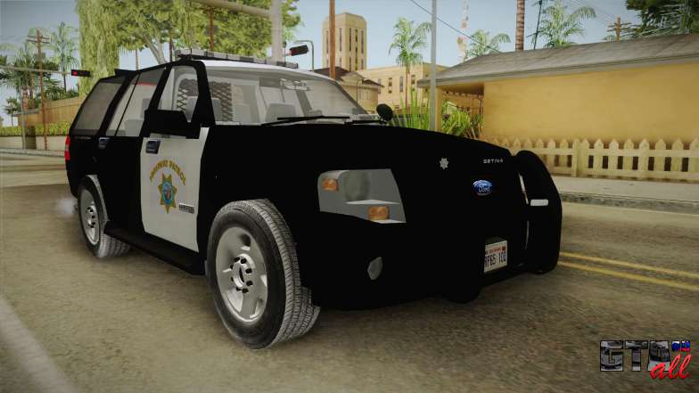 Ford Expedition CHP для GTA San Andreas передняя часть