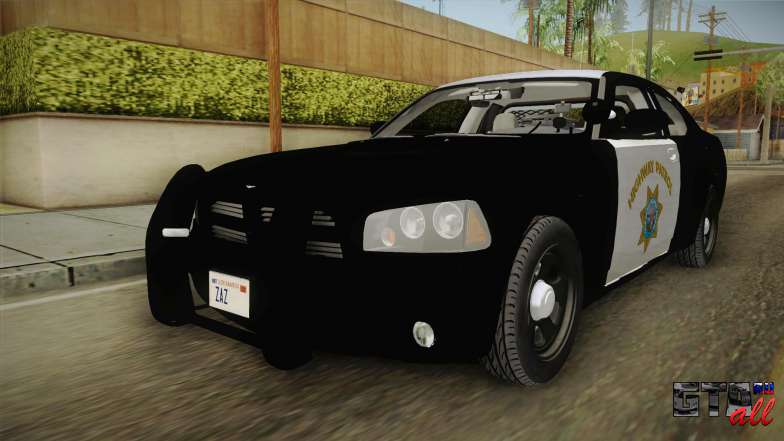 Dodge Charger CHP 2010 для GTA San Andreas передняя часть