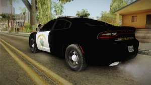 Dodge Charger CHP 2015 для GTA San Andreas вид сзади