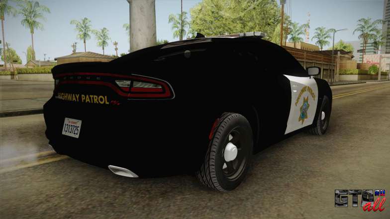 Dodge Charger CHP 2015 для GTA San Andreas задняя часть