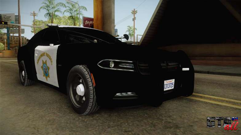 Dodge Charger CHP 2015 для GTA San Andreas передняя часть