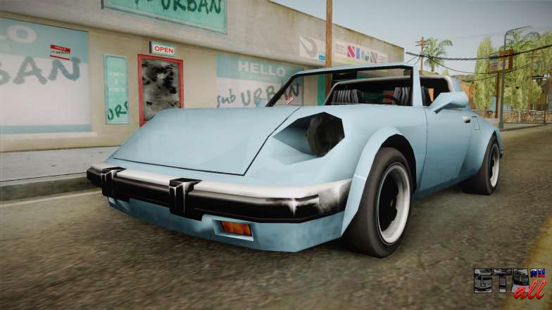 Comet Targa для GTA San Andreas передняя часть