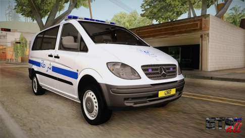 Mercedes-Benz Vito Algerian Police для GTA San Andreas вид спереди