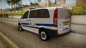 Mercedes-Benz Vito Algerian Police для GTA San Andreas задняя часть