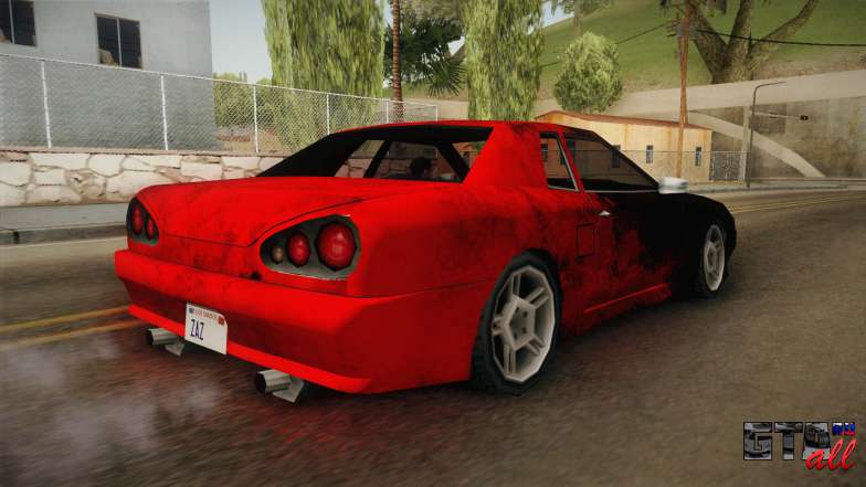 New Elegy Paintjob v1 для GTA San Andreas задняя часть