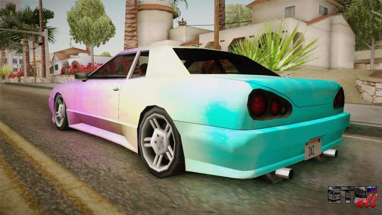 New Elegy Paintjob v2 для GTA San Andreas вид сзади