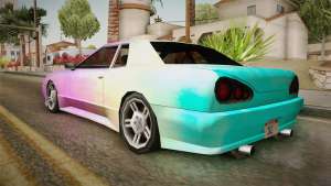 New Elegy Paintjob v2 для GTA San Andreas вид сзади