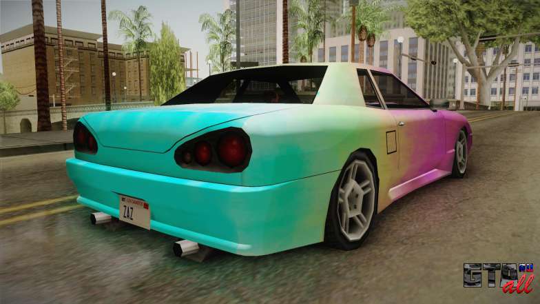 New Elegy Paintjob v2 для GTA San Andreas задняя часть