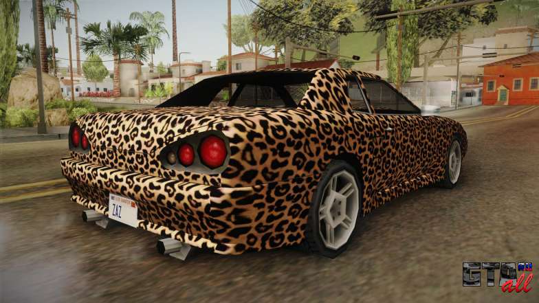 New Elegy Paintjob v3 для GTA San Andreas задняя часть