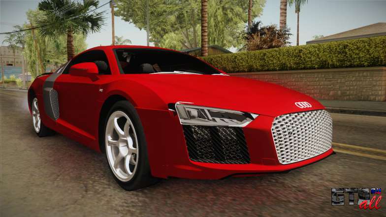 Audi R8 2017 для GTA San Andreas вид спереди