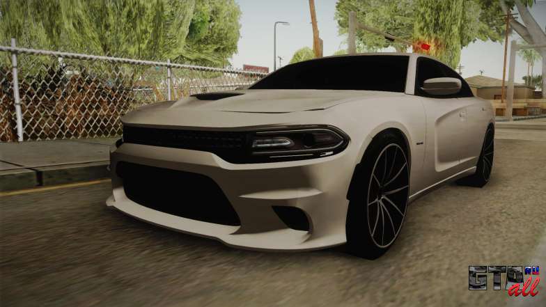 Dodge Charger Hellcat для GTA San Andreas вид спереди