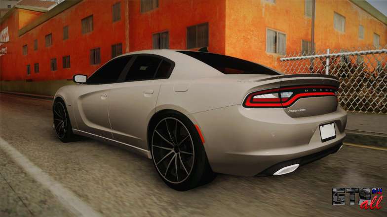 Dodge Charger Hellcat для GTA San Andreas вид сзади