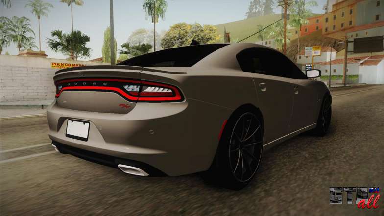 Dodge Charger Hellcat для GTA San Andreas задняя часть