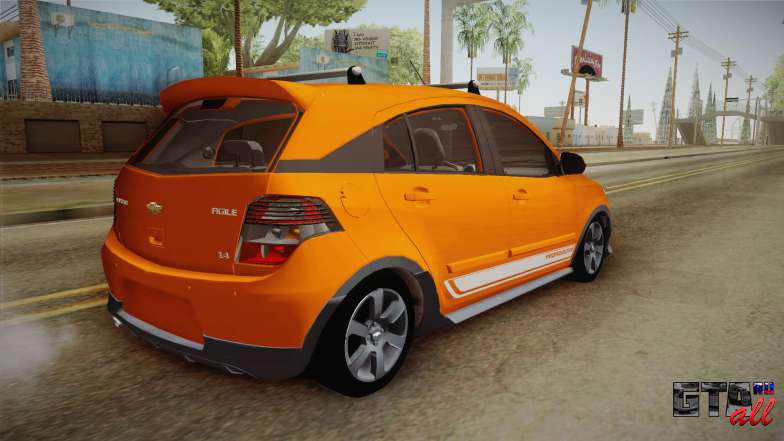 Chevrolet Agile Crossport Edition для GTA San Andreas вид сзади