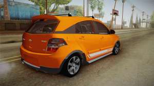 Chevrolet Agile Crossport Edition для GTA San Andreas вид сзади