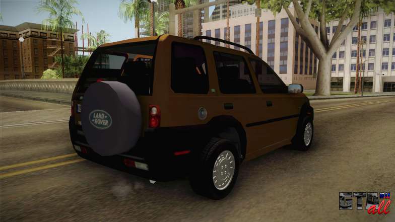 Land Rover Freelander v6 для GTA San Andreas задняя часть