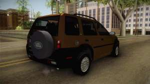 Land Rover Freelander v6 для GTA San Andreas задняя часть