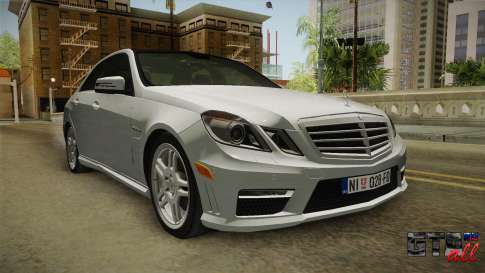 Mercedes-Benz E63 AMG для GTA San Andreas вид спереди