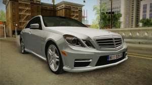 Mercedes-Benz E63 AMG для GTA San Andreas вид спереди