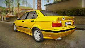 BMW 320i E36 для GTA San Andreas вид сзади