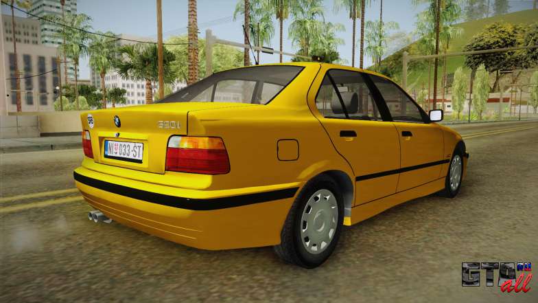 BMW 320i E36 для GTA San Andreas задняя часть