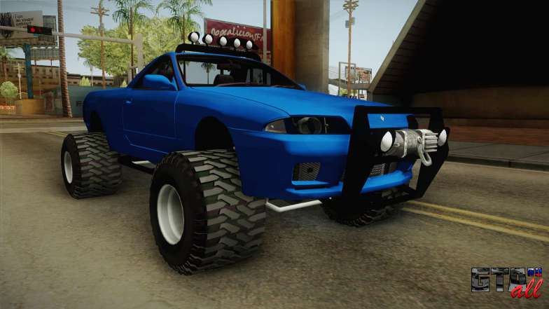 Nissan Skyline R32 Pickup Off Road для GTA San Andreas вид спереди